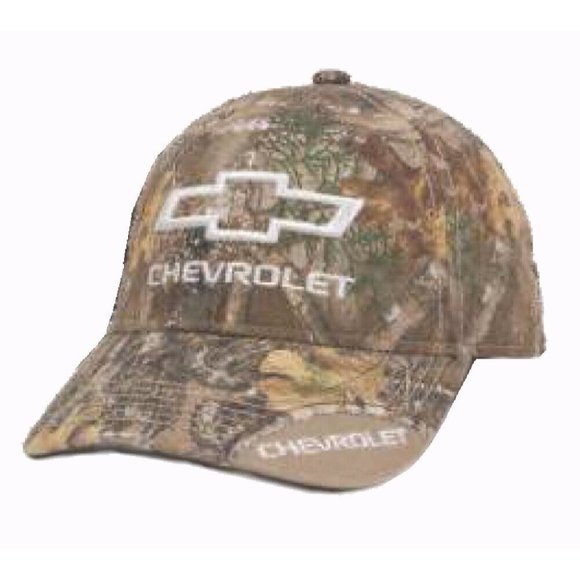 Chevrolet Chevy Bowtie Premium Realtree Camo Cap Hat - NEW Fast Ship - Picture 1 of 6